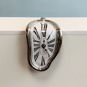 Melting <strong>Clock</strong> Home Decoration Surrealist Salvador <strong>Dali</strong> Style Silent Creative Desk <strong>Clock</strong> - Product Image 2