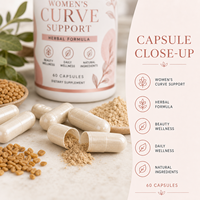 Capsules OEM de haute qualité pour l'amélioration naturelle des fesses et l'agrandissement des hanches, soutien énergétique et immunitaire, ingrédients naturels, 60/90/120 gélules