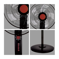 Ventilateur sur pied de 16 pouces fabriqué par Fan Manufactured, avec pales en plastique, pour usage domestique, refroidissement électrique, oscillant.