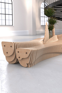 เก้าอี้ไม้แบบยาวสำหรับ677F ร้านอาหารโรงแรมห้างสรรพสินค้าเฟอร์นิเจอร์เชิงพาณิชย์เก้าอี้แบบตั้งโต๊ะดีไซน์หรูหรา - Product Image 6