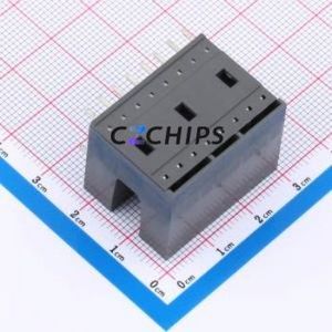 110-P-111/16 Plug-in Terminal Block Through hole Component (THT),P=3.5mm Connector 2x8P 3.5mm Gray Right Angle Pin - Product Image 2