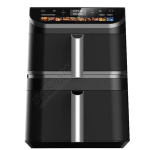 Turbo lên và xuống 2 sưởi ấm 4.5L + 6.5L đôi Stack Nồi chiên không khí 3 Ống sưởi ấm 100% hiệu quả hơn so với nồi chiên không khí thông thường - Product Image 1