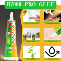 Colle transparente OEM ODM 15ML B7000 PRO, adhésif universel souple, forte adhérence, pour bricolage, verre, plastique, métal, pierre, réparation des ongles, imperméable