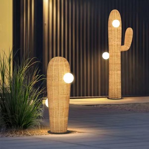 Lámparas de Jardín de Ratán para Exteriores, 6W 10W, Impermeables, Lámpara de Suelo para Jardín, Decoración de Patio - Product Image 3