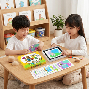 Carte con domande divertenti per puzzle e indovinelli, set di carte portatili per l'allenamento dell'immaginazione e del pensiero, giocattoli educativi - Product Image 1