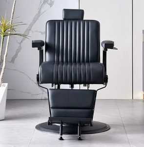 Nueva Silla <span class=keywords><strong>de</strong></span> Barbería Vintage para Salón <span class=keywords><strong>de</strong></span> Belleza, Hidráulica, Reclinable, para Corte <span class=keywords><strong>de</strong></span> Cabello, Masajes y Peluquería, Mueble <span class=keywords><strong>de</strong></span> Cuero para Taller - Product Image 3
