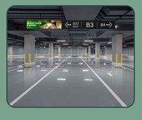 Pour COSUN double face LCD boîte à lumière intérieur magasin de détail publicité suspendu numérique affiche ascenseur orientation Animation graphiques