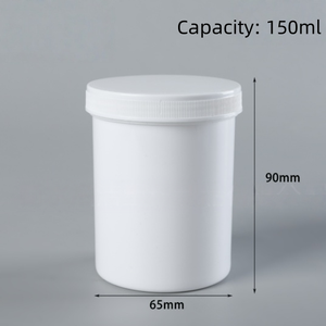 Venta al por mayor de barriles de plástico de boca ancha de 100ml y 1000ml con tapas selladas, envases para pasta de acondicionador, gel de aloe vera y polvo - Product Image 5
