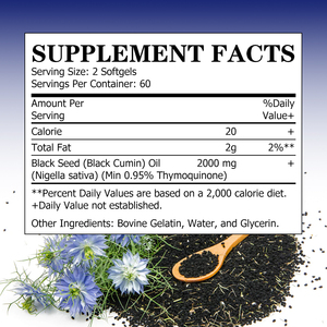 Factory Supply Black Seed Oil Softgels with Black Seed Oil Supports Youthful Radiant Skin and Support Strong Hair Nails Softgels - Product Image 2