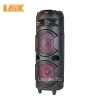 Bafle 2x8 "Flamme Lumière NOUVEAU Party Box Haut-Parleur Extérieur BIue Tooth Lighting Haut-Parleur avec USB TF FM MIC Entrée et Batterie