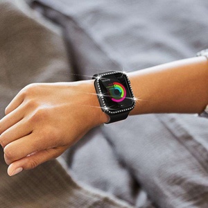 Carcasa Protectora <span class=keywords><strong>de</strong></span> Plástico con Incrustaciones <span class=keywords><strong>de</strong></span> Diamantes y Cristal Templado para Reloj S10 y Series <span class=keywords><strong>2</strong></span>-5, Diseño Todo en Uno - Product Image 4