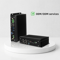 Mini PC Industriale Fanless a Basso Consumo con 6 Porte COM, Computer Industriale, Chassis Server 6U, Processore Intel Core I5 di 4a-13a Generazione