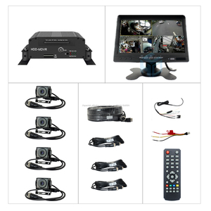 AHD 7 pulgadas pantalla SD HDD registro dvr 360 Ver 4 Uds vista lateral cámara de respaldo sistema para remolque autobús - Product Image 6