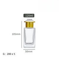 Bouteille en verre diffuseur bon marché 200ml 250ml 500ml bouteille d'aromathérapie bouteille diffuseur carrée