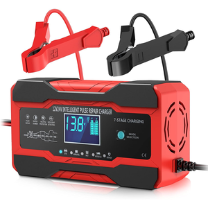 インテリジェントパルス修復充電器、10アンペア<span class=keywords><strong>12V</strong></span>および24V全自動スマートカーバッテリーメンテナー、トリクル充電器、新設計 - Product Image 1