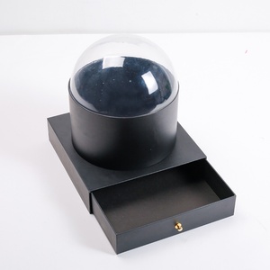 <b>Round</b> Transparent Plastic Lipstick Drawer Orange 520 Valentine's Day Flower <b>Gift</b> <b>Box</b> - Product Image 5