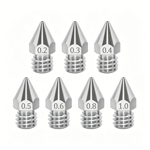 Buse d'imprimante 3D personnalisée en acier inoxydable 0,2-1,0 mm, pièces usinées CNC résistantes à l'usure - Product Image 3