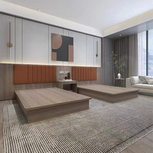 Meubles <span class=keywords><strong>de</strong></span> suite économiques pour hôtel, <span class=keywords><strong>lit</strong></span> <span class=keywords><strong>de</strong></span> 1,8 m, pour chambres simples/standard, design minimaliste moderne, usage commercial - Product Image 5