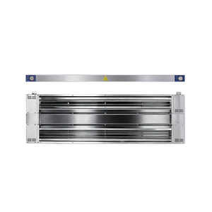 Chauffe-plat professionnel à double bande infrarouge en acier inoxydable, 1000W-3400W, températures réglables, pour hôtels et restaurants - Product Image 1