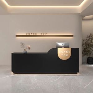 Bureau de réception <span class=keywords><strong>dentaire</strong></span> en bois écologique avec lumière LED pour hôpital, école, usage commercial - Product Image 2