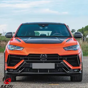 Kit de peças para carroceria automotiva, para-choque traseiro em plástico Urus Performante, edição preta, kit de carroceria para 2023 Urus S