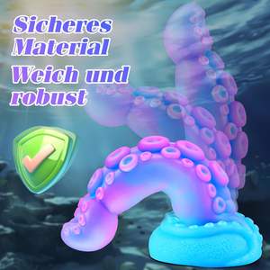 24,5 cm Monster Tentacle Wide <span class=keywords><strong>Dildo</strong></span> Männer/Frauen Silikon Übergroße bunte Anus Plug Realistische XL Giant Octopus Saug basis - Product Image 5
