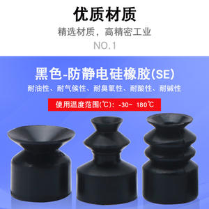 Brazos Robóticos Neumáticos Potentes con Cabezal Pequeño, Boquillas de Ventosas de Silicona Antiestáticas de Una/Dos/Tres Capas - Product Image 2