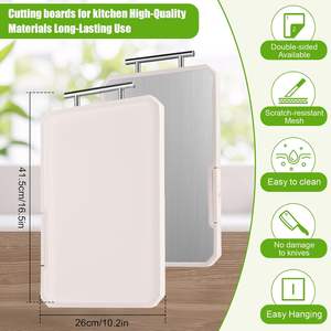 Tabla de Cortar Personalizada de Acero Inoxidable para Cocina, Tabla de Cortar de Titanio de Doble Cara para Verduras, Pan y Carne - Product Image 5