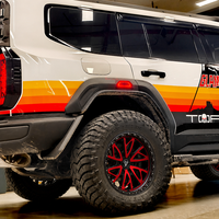 Rines de Aleación Personalizados 18X8.5 6X139.7 4x4 Estilo Beadlock DOT VIA para Toyota Hilux Tacoma 4Runner Land Cruiser Prado 90/120/150