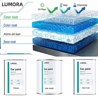 Diluant de peinture automobile haute teneur en solides pour la retouche OEM, qualité résine importée, évaporation, haute brillance, forte solvabilité, 0,5L