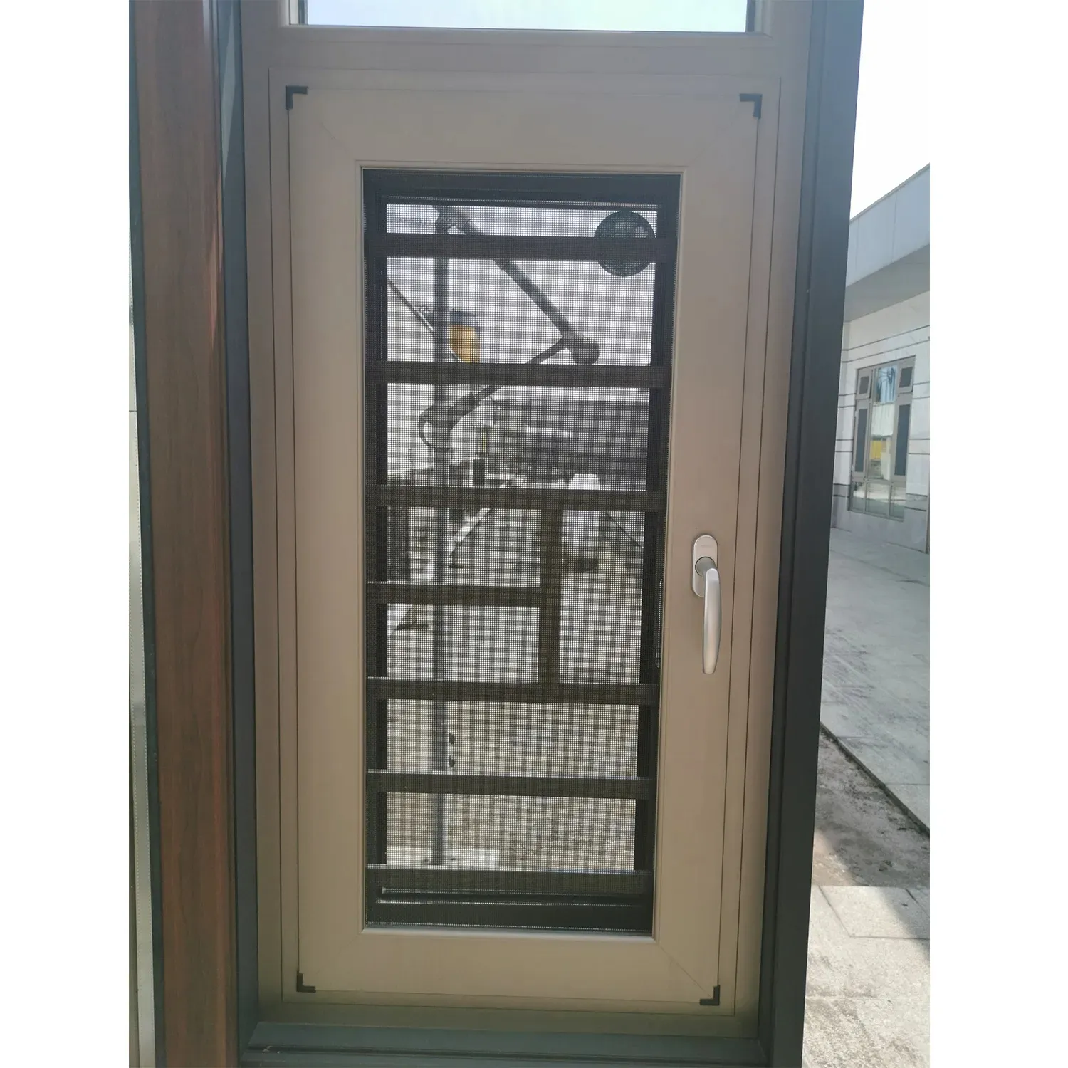 Fuson Modern termal mola ev kapı sistemi kanatlı pencere cibinlik çift cam gri alüminyum pencere ile