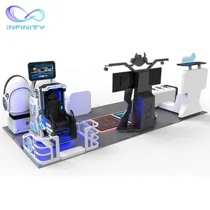 360 Degree Viewing Interactive Virtual Reality 9D Products Supplier Vr Platform Station For Entertainment Park Game Center