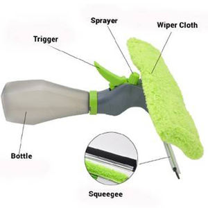 Il <span class=keywords><strong>panno</strong></span> in microfibra per la pulizia del vetro Spray ad acqua più venduto e il Design a raschietto pulisce a fondo senza segni d'acqua - Product Image 6