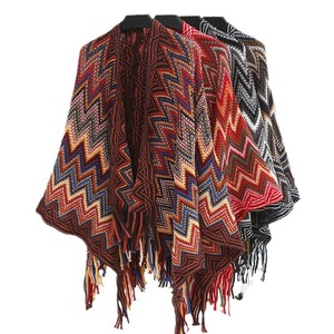 Automne hiver Style bohème femmes châle poche chaude tricoté écharpe traditionnelle pour <span class=keywords><strong>Amazon</strong></span> Offre Spéciale commerce extérieur Style ethnique - Product Image 4