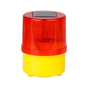 Solar Warning <b>Light</b> Led Red Yellow Green Pc Material 200ma Battery 40h Runtime Construction Traffic Use - Product Image 2