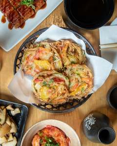 Vente en gros <span class=keywords><strong>de</strong></span> nourriture japonaise friture profonde Yasai Kariage pré-frit surgelé Tempura légumes tarte collation pour restaurant - Product Image 4