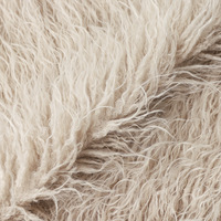 Kain Bulu Mongolia WINCHANG Cherpa Harga Grosir, Bulu Panjang 100mm, Kain Bulu Tibet Imitasi untuk Jaket