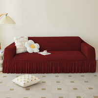 Modernes Einfaches Antikes Sofa-Bezugsset 5-Sitzer Wasserdicht Waschbar Rutschfest Polyester-Spandex-Stoff