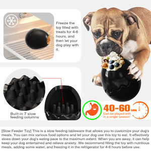 Mysterious Egg Dog Treat Dispensing <b>Toy</b> Rubber <b>Interactive</b> Pet <b>Toy</b> for Dogs Easter Fun Style Solid Color - Product Image 2