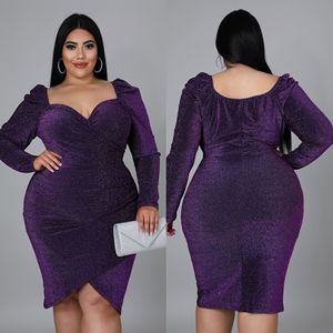 Abiti da sera Casual taglie forti africani da donna con colletto <span class=keywords><strong>incrociato</strong></span> e spalle scoperte - Product Image 3