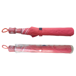 Paraguas Plegable Rojo de 2 Pliegues, Resistente al Viento, Compacto, Protección contra la Lluvia, Accesorio de Viaje Ligero para Hombres y Mujeres - Product Image 3