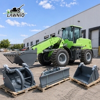 Chargeur à bras télescopique LAWNIO avec plusieurs accessoires disponibles, flèche télescopique et grande maniabilité pour travaux agricoles, chargeur diesel