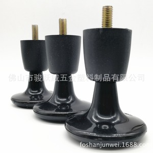 Furniture Caster 10Cm <b>Black</b> Abs Plastic Threaded Stem Swivel Bed Leg Quiet Wear Resistant Modern Design - Product Image 4