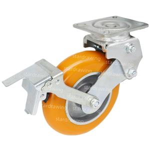 SS 100 125 150 200 MM Hochgeschwindigkeits-Federrad-Nachlauf-Stoßdämpfer-Nachlauf - Product Image 6