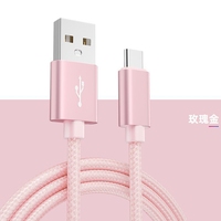 Kabel Data USB Type C Nylon Kepang Multiwarna 3ft 6ft 10ft 1m 2m 3m Pengisian Cepat untuk Samsung