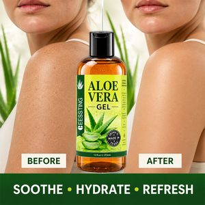 Gel apaisant naturel aux herbes avec logo personnalisé, hydratant en profondeur, rafraîchissant, soin après-soleil, fabriqué en Corée, soin de la peau bio, gel d'aloe vera - Product Image 2