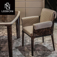Chaises modernes de luxe en bois tissu nubuck contemporain personnalisé en usine de meubles pour la maison salle à manger chaise