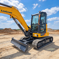 Excavator Mini Crawler LiuGong 9055Fzts 2026 Baru, 5.5 Ton, 9055F Hidrolik, Penggali Kecil dengan Bucket 0.14m³ untuk Pekerjaan Konstruksi