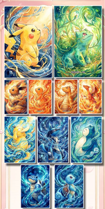 YQ Wholesale Pokémon Cartes à collectionner en métal épais gaufré, scellées, Boîte mystère, Fan Art, Boîte de boosters rare - Product Image 3