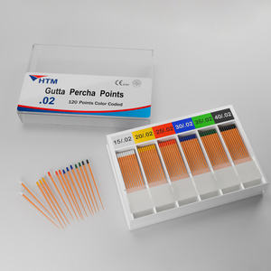 Materiale odontoiatrico HTM materiali di consumo odontoiatrici conica 02 prodotti da laboratorio odontoiatrico materiale guttaperca punti per il canale radicolare dei denti - Product Image 3